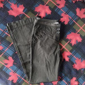 Smart Set Black Linen Blend Pants